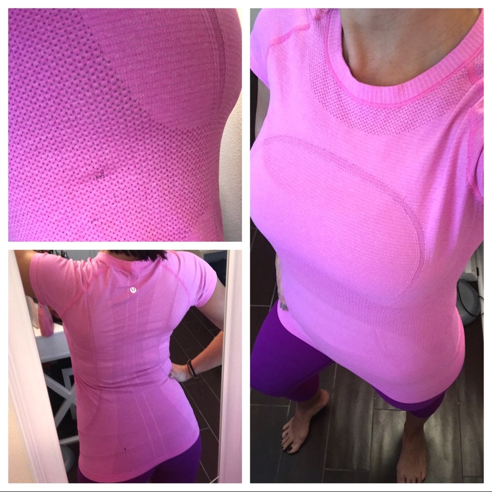 Pink lululemon shirt